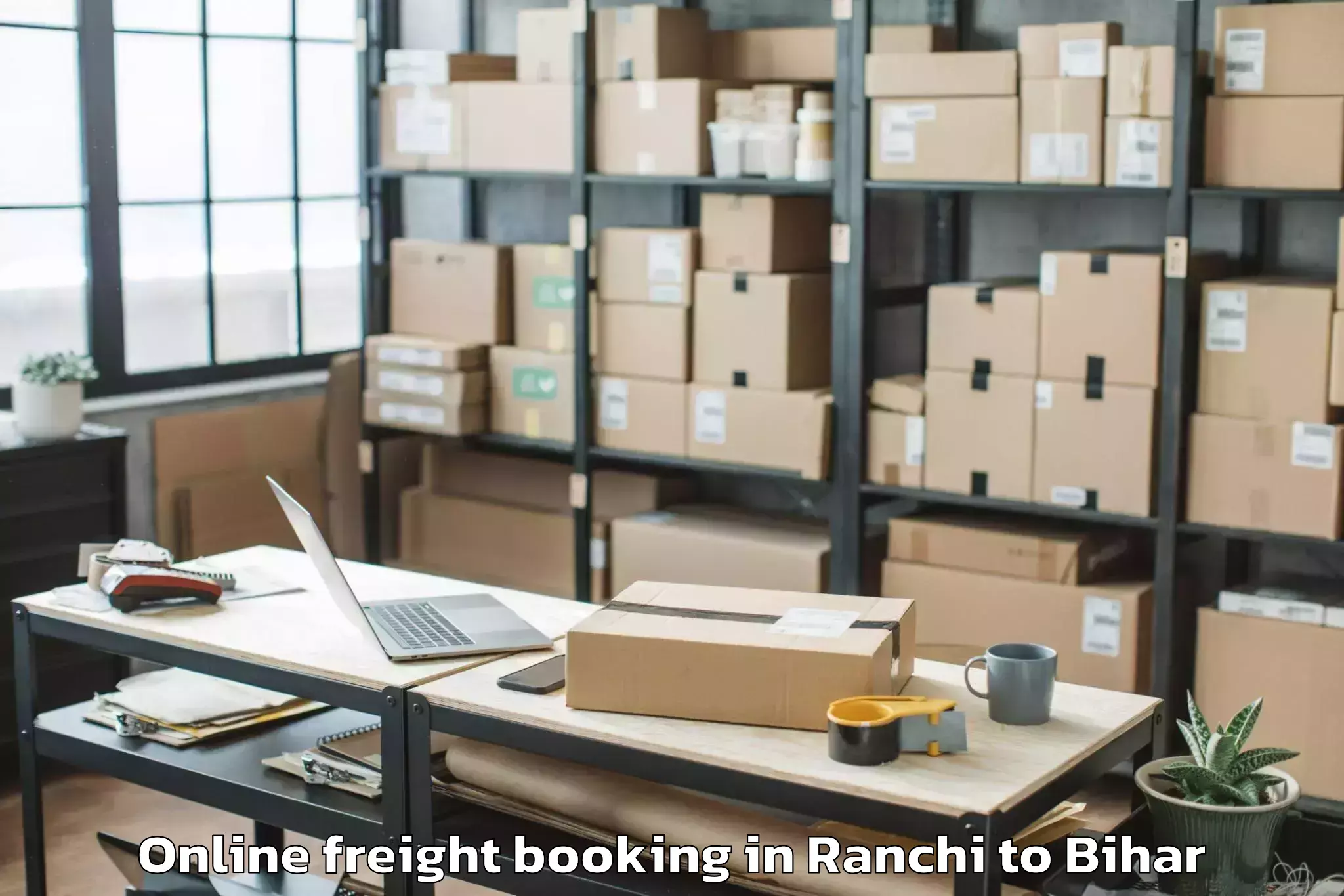 Trusted Ranchi to Cheria Bariarpur Online Freight Booking